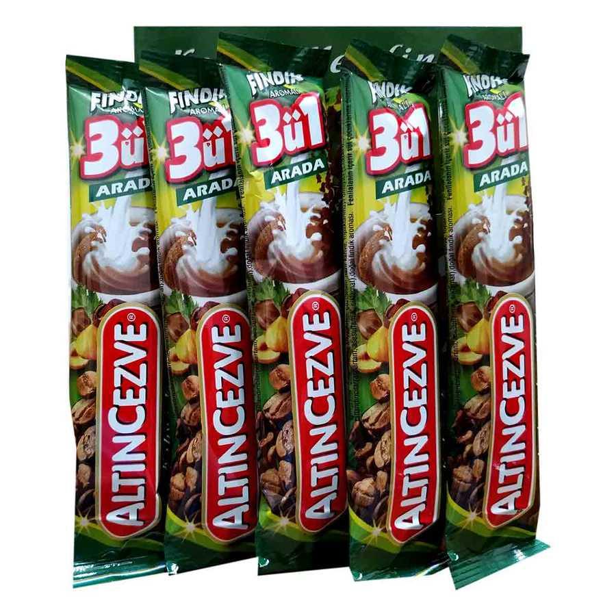 3 ü 1 Arada Fındık Aromalı Kahve 15 Gr X 20 Adet Üçü Birarada