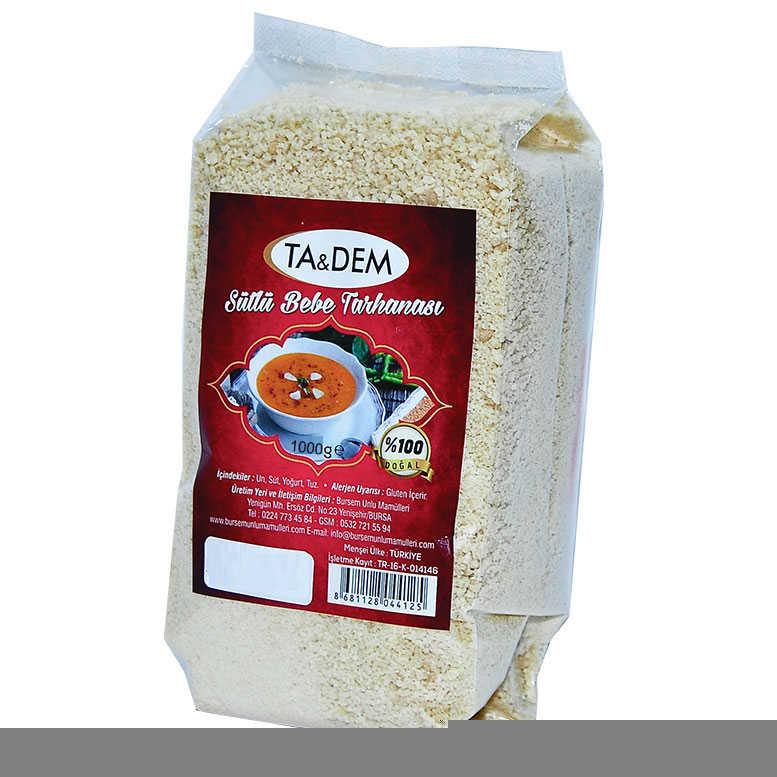 Doğal Sütlü Bebe Ev Tarhanası 1Kg 31.00 TL + KDV