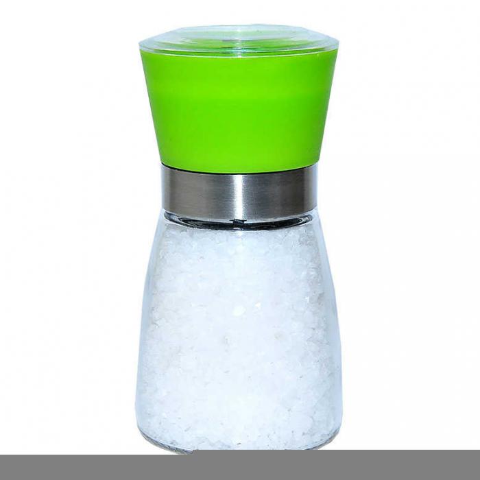 Tuz Karabiber Değirmeni Yeşil + Çankırı Tuzu 200Gr