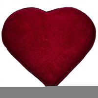 Tuz Yastığı Kalp Desenli Gül Kabartmalı Kırmızı 2-3Kg