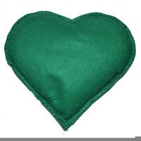 Tuz Yastığı Kalp Desenli Yeşil - Pudra 2-3Kg
